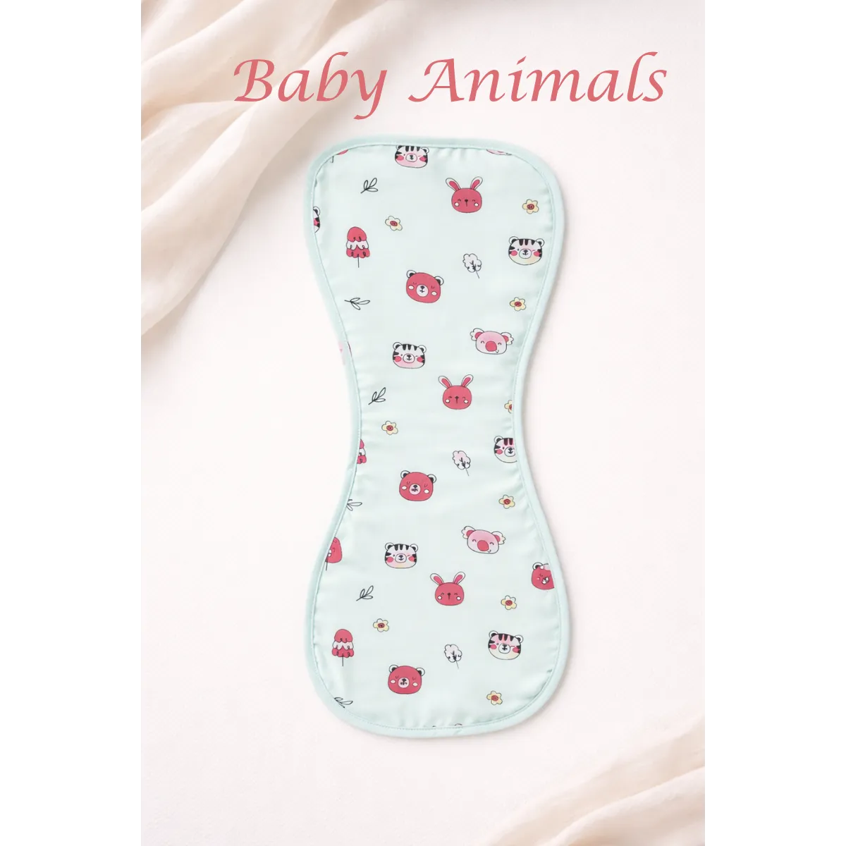 muslin burp cloth baby animals print soft cotton newborn burp cloth
