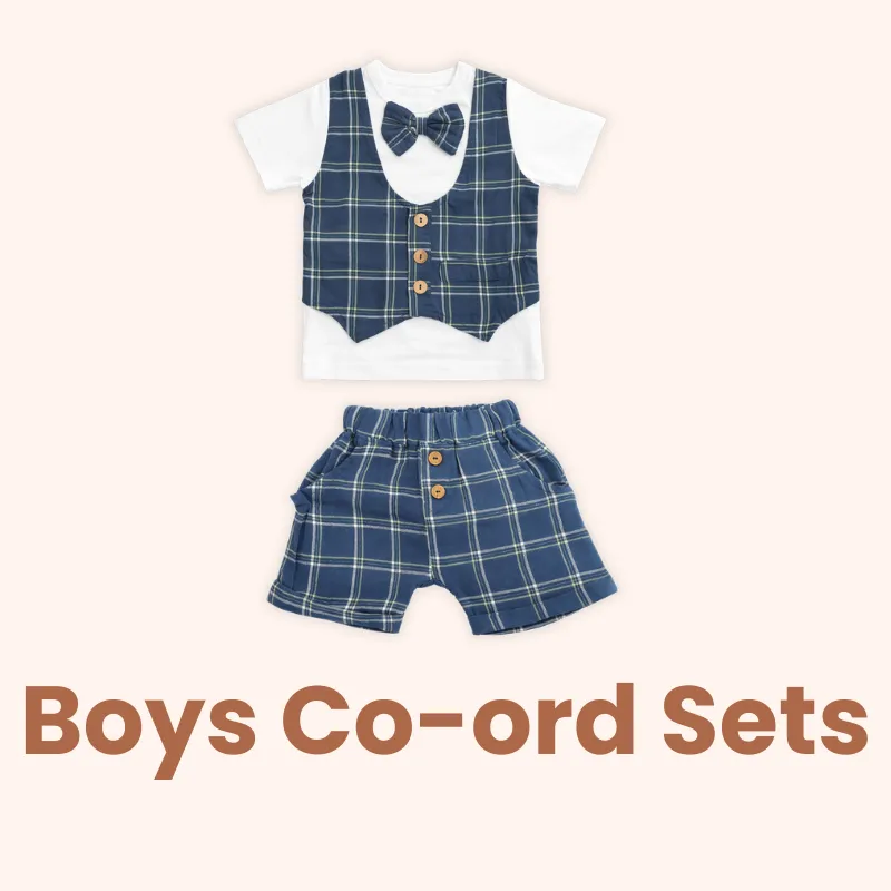 boys co ord set outfit, cotton muslin coordinated set for toddler