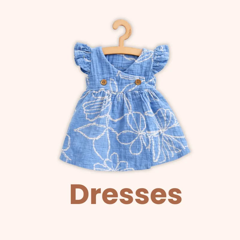 baby girl cotton dress, soft baby dresses breathable summer dress Bamboree