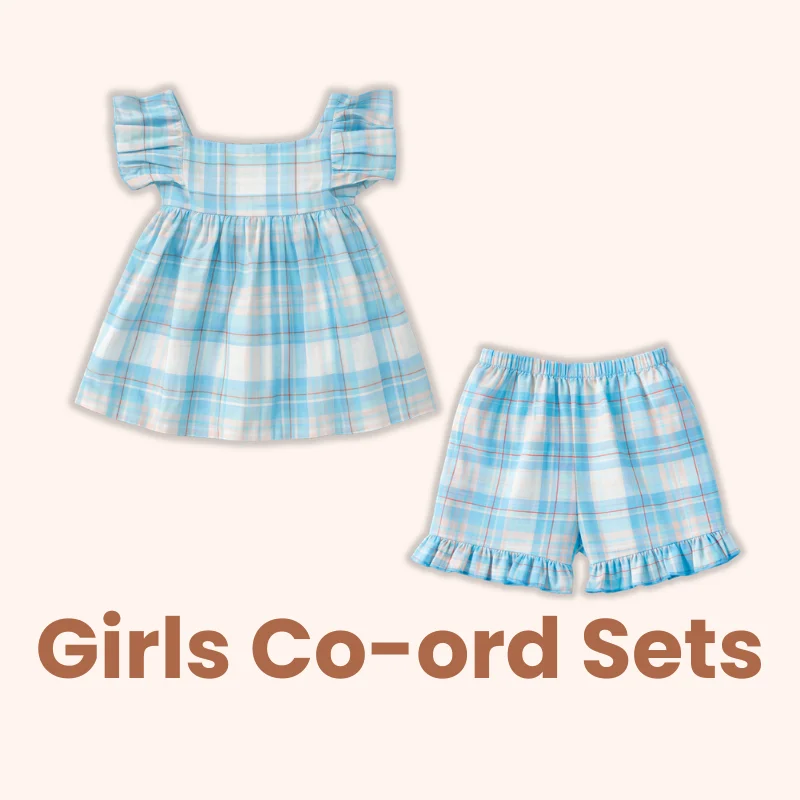 girls co ord set baby outfit cotton matching set baby girl coordinated outfit