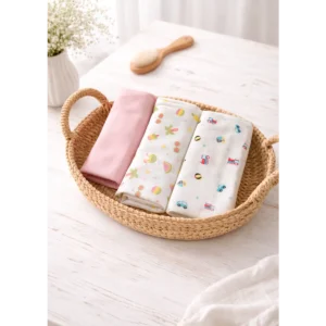Three Swaddles Basket