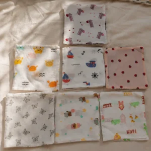 Muslin Cotton Baby Wipe Cloths (27 × 27 cm) - Pack of 2