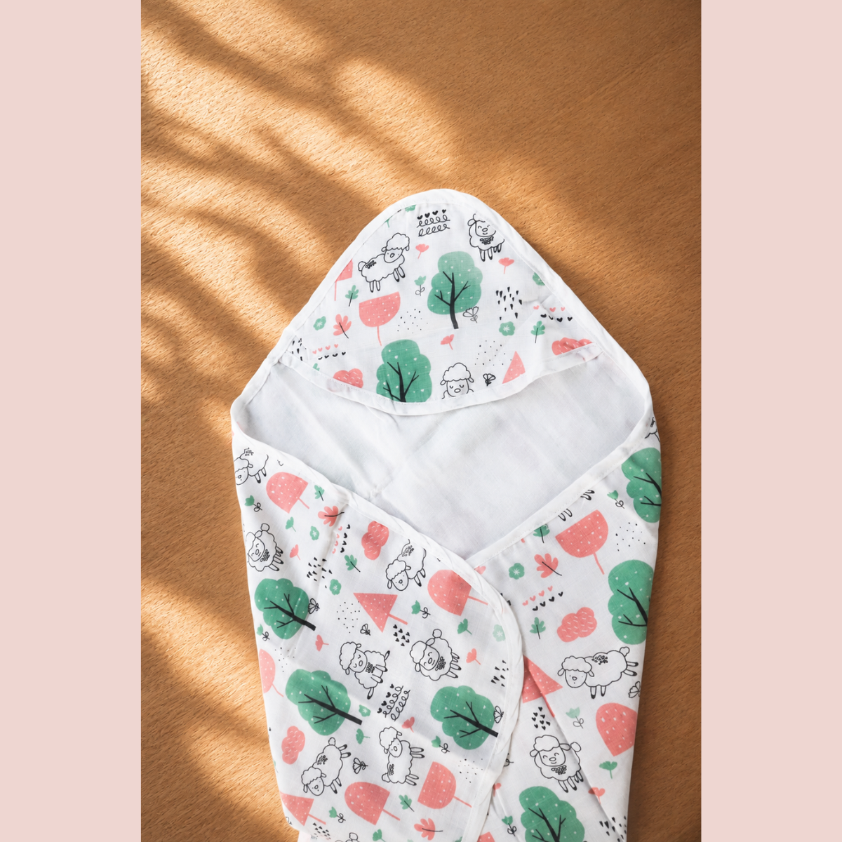 Muslin Hooded Towel/Swaddle - Pack of 2 - Image 3