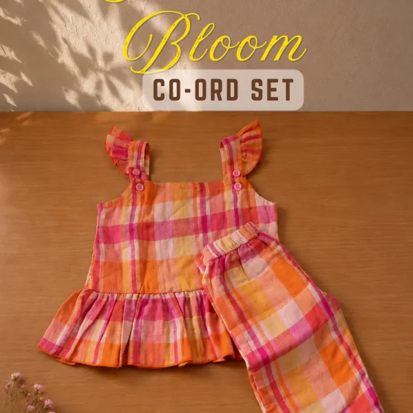 Bamboree-cotton-flutter-sleeve-girls-coord-set-1-4years-sunsine-bloom-front-image